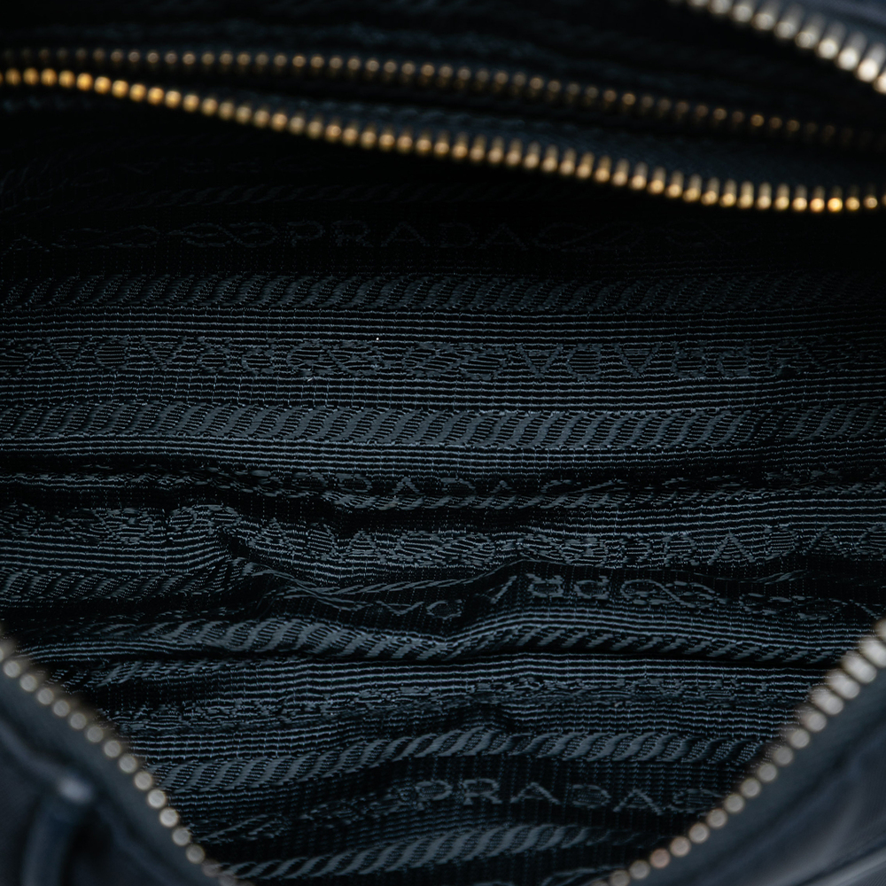 Pre-Loved Prada Saffiano Trimmed Tessuto Chain Crossbody - Picture 4 of 6